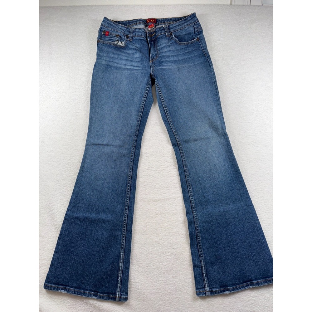 Vintage Tilt Jeans Womens 11 Blue‎ Denim Cotton Stretch Flare Leg Retro Comfort